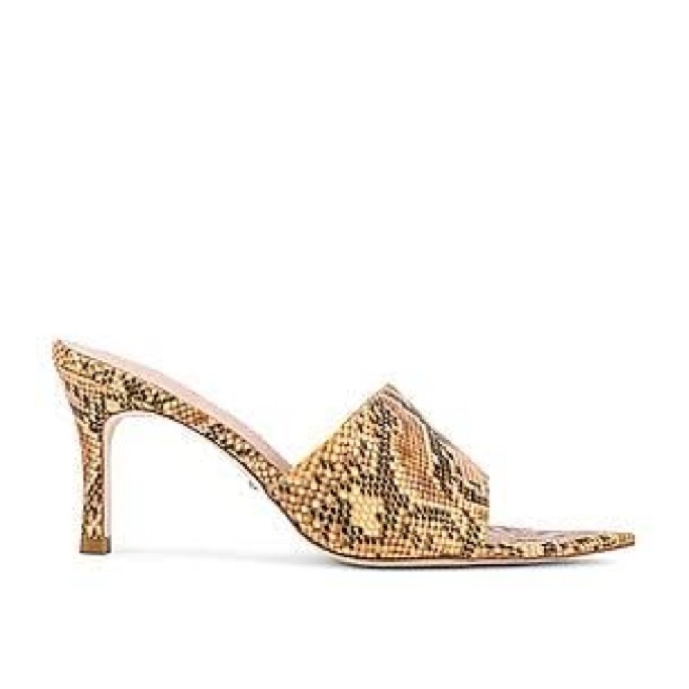 Raye Women's Snake Print Heeled Mules